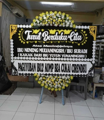 Papan Bunga di Blora